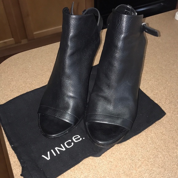 Vince Peep Toe Booties - Picture 2 of 9